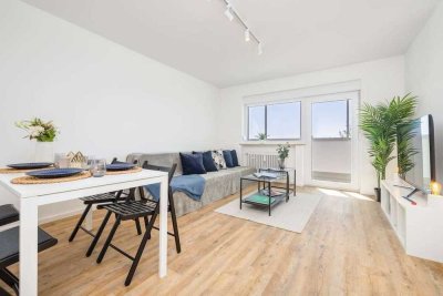 Frisch sanierte 3-ZKB mit Süd-Loggia und sehr schöner Aussicht – Provisionsfrei