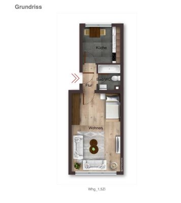 Erstbezug nach Sanierung: Moderne 1,5-Zimmer-Wohnung mit EBK in Stuttgart