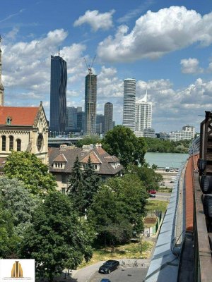 City-Blick! Dachterrassen-Singlewohnung mit Top-Aussicht! Nächst Prater-City