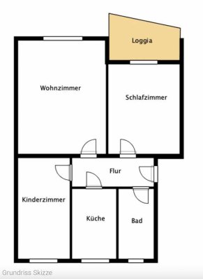 Gepflegte 3-Zimmer-Wohnung mit Süd-Balkon in Bremen-Riensberg