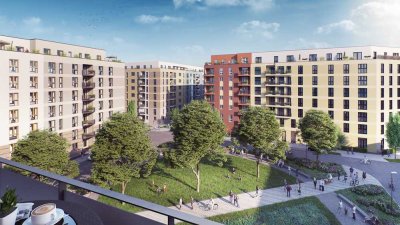 Sonnige Erdgeschosswohnung mit moderner Einbauküche, Terrasse und Tiefgaragenstellplatz