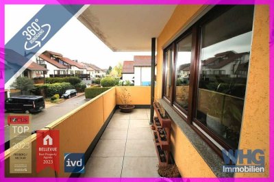 Gepflegte 2,5-Zimmer-Wohnung mit großem Balkon und Carport