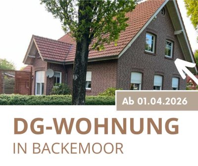 Helle 3-Zimmer Dachgeschosswohnung mit Garten in Backemoor /Rhauderfehn