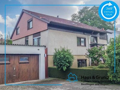 2-Familienhaus + Freizeiträumen im UG / 3 Garagen & schöner Garten