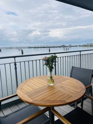 Ostsee Ferienwohnung 1. Reihe Olpenitz - Massivbau, barrierefrei, Ecksauna & Kamin