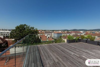 Erstbezugsmaisonette im Stilaltbau - Große Terrasse mit Weitblick - Garage im Haus