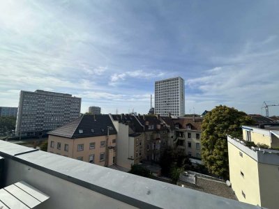 Golden Sunset! 2 Zimmer-Penthousewohnung mit Terrasse und Blick über die Dächer von Karlsruhe