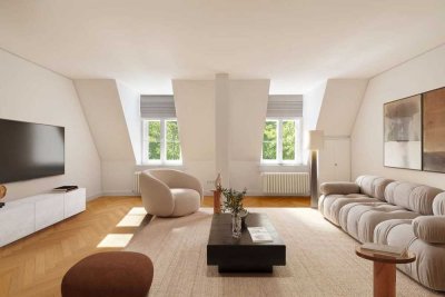 Bezaubernde, familiengerechte 4-Zimmer-Wohnung in Altbau-Villa mit Traumblick auf den Schlosskanal