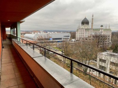 Tolle  1-Raumwohnung im 5.OG mit Blick über die Dresdner Dächer