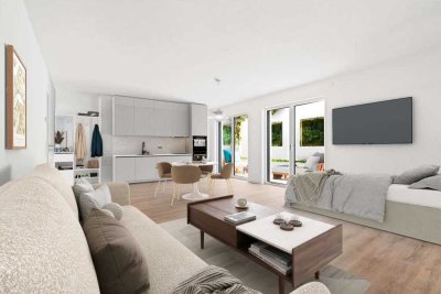 Provisionsfrei! Charmante Neubau-Souterrain-Wohnung mit großzügigem Lichthof