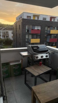 Exklusive 1-Zimmer-Wohnung mit Balkon und Einbauküche in Münster