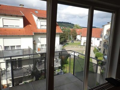 1-Zi.-Apt. voll möbliert + EBK + Balkon in Affaltrach,  12 km von HN + 1 km zum Badesee ab sofort !