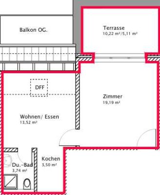 Erstbezug!  2,5-Raum-Dachgeschosswohnung mit Balkon und EBK in Hamburg Billstedt