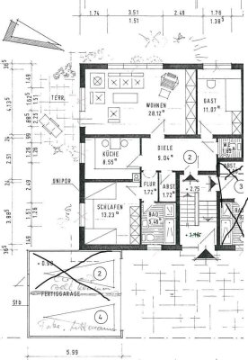 Moderne 3-Zimmer Maisonette-Wohnung mit Balkon in Northeim