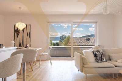Herrliche 4-Zimmer-Wohnung samt großzügigem Balkon mit Seeblick in Gehnähe zum Attersee!