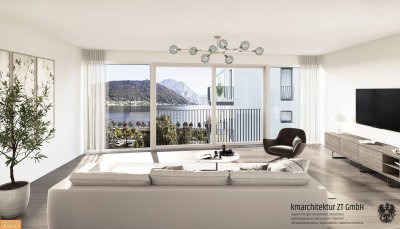Stilvolle 4-Zimmer-Architektenwohnung mit großzügigem Wohngefühl in Gmunden