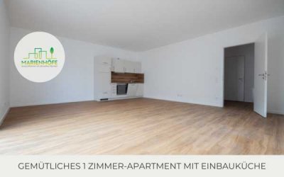 ** 1 Zimmer-Apartment | Terrasse | moderne Einbauküche | Fußbodenheizung | barrierefrei | Stellplatz