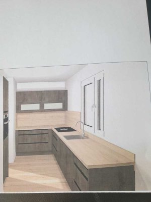 Neuwertig mit EBK und Balkon: stilvolle 3,5-Zimmer-Penthouse-Wohnung in Schaikheim