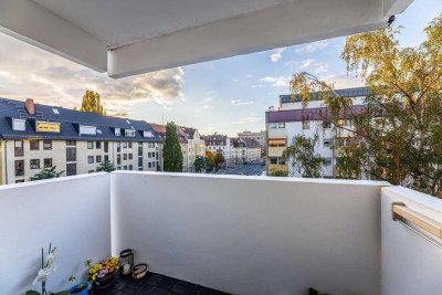 HEGERICH: Gepflegte, vermietete 1,5-Zimmer-Wohnung mit Balkon - In Nürnberg-Schoppershof - Erbpacht