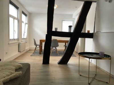 Möblierte Maisonette Wohnung in historischem Fachwerkhaus in zentralster Lage von Bad Vilbel