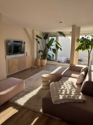 Loft Wohnung Charlottenburg 2 Terrassen mit Abstand der Möbel (BITTE LESEN)