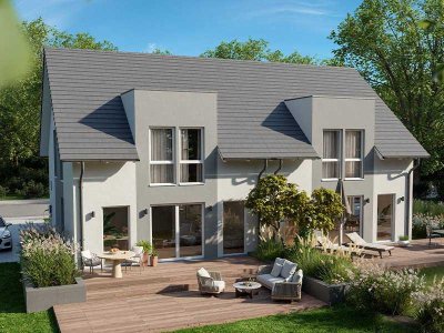 Neubau-Doppelhaushälfte auf vorhandenem Grundstück in guter Lage in Hasselroth