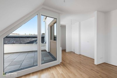 Wohnen in Verbundenheit - Charakterwohnung mit uneinsehbarer Dachterrasse - provisonsfrei, inkl. 2 TG Plätze
