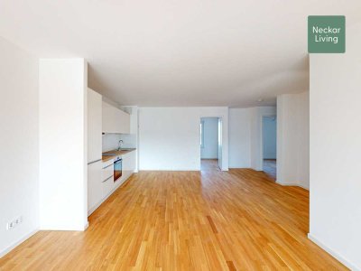 Kompakt, modern, neu: 4-Zimmer-Wohnung mit zwei Bäder, Abstellraum und EBK