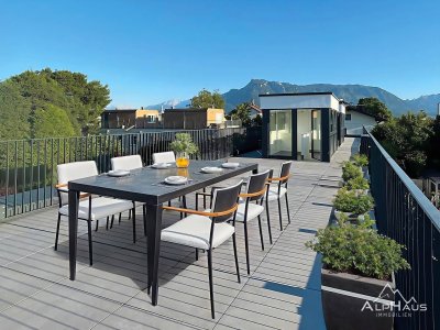 Neuwertige Dachterrassenwohnung mit Panorama-Ausblick und XXL-Terrasse
