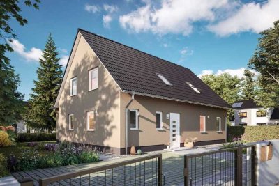 Zweifamilienhaus massiv gebaut, Preis inkl. Grundstück in Linden