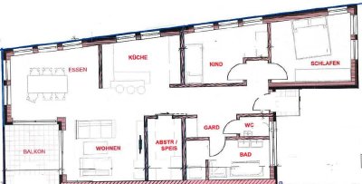 Helle 3-Zimmer Dachgeschosswohnung mit Balkon in Donzdorf