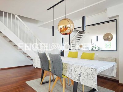 ALTBAU TRIFFT MODERNE – EXKLUSIVE MAISONETTE MIT BALKON UND BLICK INS GRÜNE