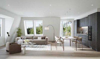 NEUBAU: 4,5-Zimmer-Maisonette-Dachgeschosswohnung mit Terrasse. 
2 Ebenen, 3 Schlafzimmer, 2 Bäder