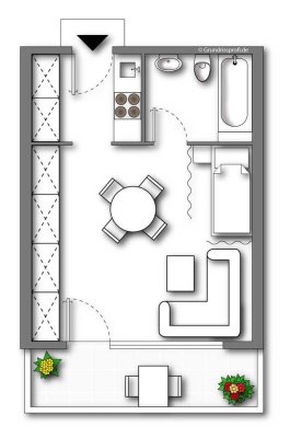 Grassau, tolle 1-Zimmer Wohnung mit Balkon
