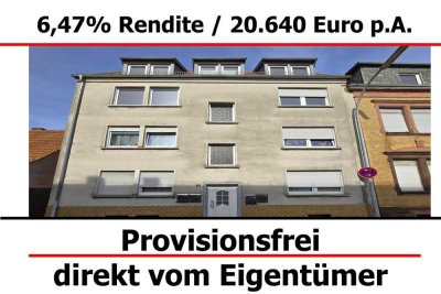 6,47% Rendite  - Kapitalanlage - Provisionsfrei - 4 Familien Haus