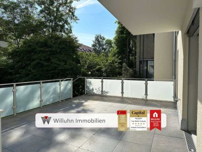 Großzügige Terrasse mit zusätzlichem Garten l Neubau l Provisionsfrei für den Käufer