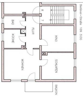3 Zimmer Wohnung mit Balkon in Braunschweig-Östliches Ringgebiet