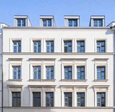 Exklusive 4-Zimmer-Maisonettewohnung mit Loggia im denkmalgeschützten Altbau – Erstbezug