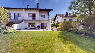 Familienfreundliches Wohnen mit Stil – 6 Zimmer DHH mit Studio & herrlicher Aussicht in Hohenbrunn