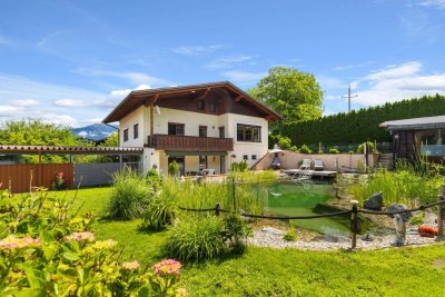 Wohnen wie im Urlaub – Gepflegtes Wohnhaus mit Naturschwimmteich in Baldramsdorf