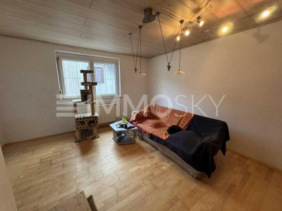 Familienoase mit Blick auf den Bach