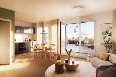 Ideal zur Kapitalanlage: 1-Zimmer-Wohnung im EG mit Terrasse