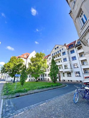 Stilvoll Wohnen oder clever investieren: 3-R.-Whg. in Leipzig-Thonberg mit Balkon, Fußbodenheizung