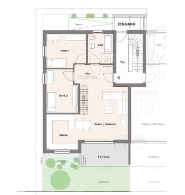 von Privat - Provisionsfrei - Exklusive 4-Zimmer Wohnung in Nauheim in Bahnhofsnähe