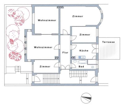 Stilvolle Altbauwohnung im Art-Déco-Stil in Linden-Mitte