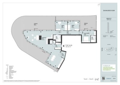 180m² Dachterrasse! Luxus DG-Wohnung mit direktem Blick auf die Innenstadt und die Donau! U1 Donauinsel