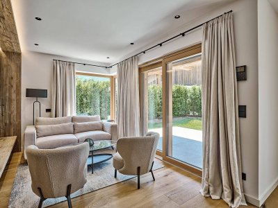 Garten-Maisonette-Wohnung mit Chalet-Charme und Bergpanorama