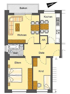 Zu Besichtigen!! 3-Zimmer-Wohnung in Lünen Horstmar im Angebot