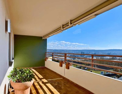 Panoramablick über Heilbronn · 4 Zimmer · 24 m² Sonnenbalkon · Aufzug · Tiefgarage