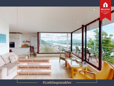 Traumhafter Rheinblick || Begehrte Höhenlage || Moderne Architektur